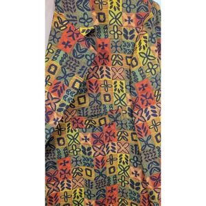 Vintage Sandwich Isles Blazer Jacket Hawaiian Tiki 2‎ Button Cotton Mens 42R